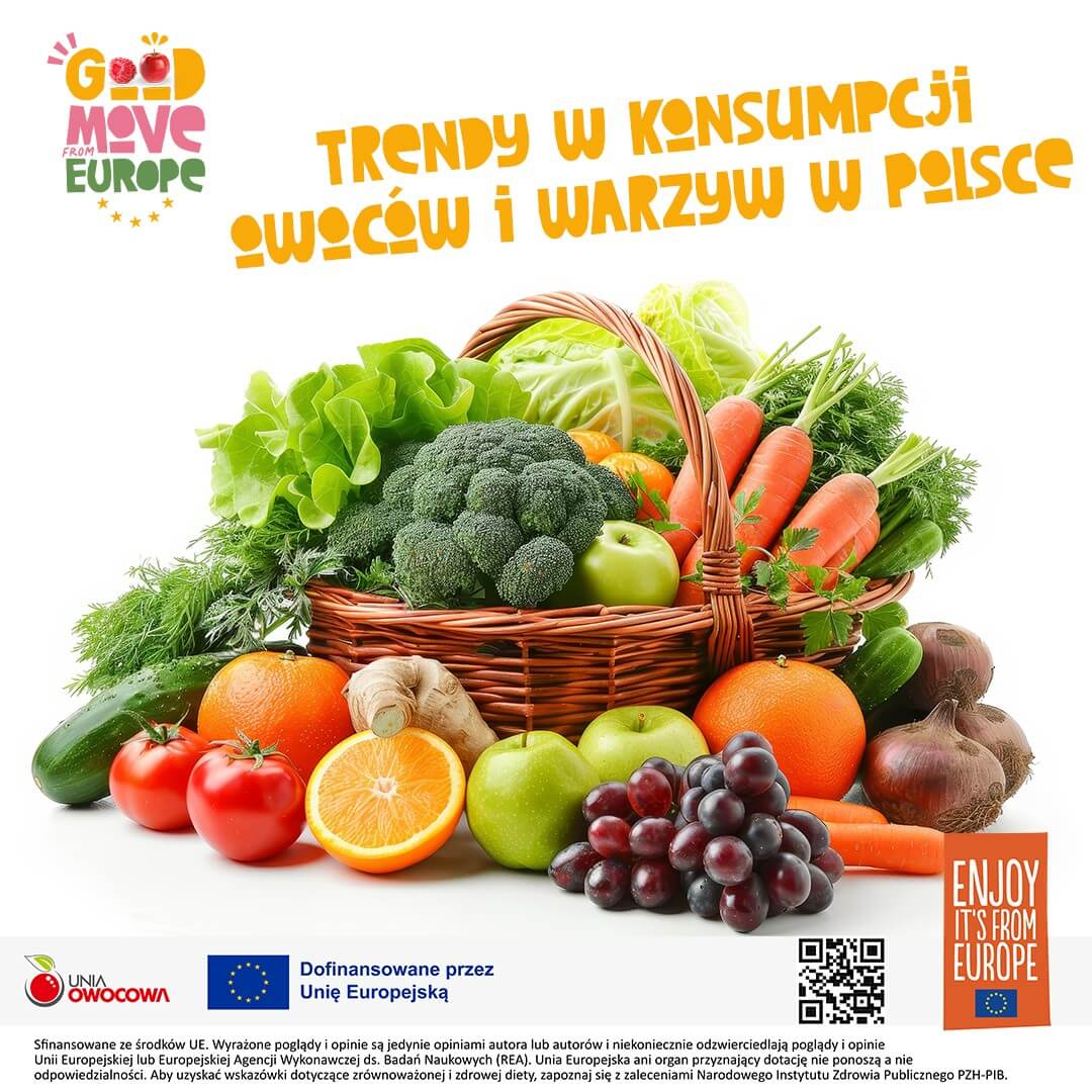 Trendy w konsumpcji owoców i warzyw w Polsce  – czyli co Polacy jedzą najchętniej